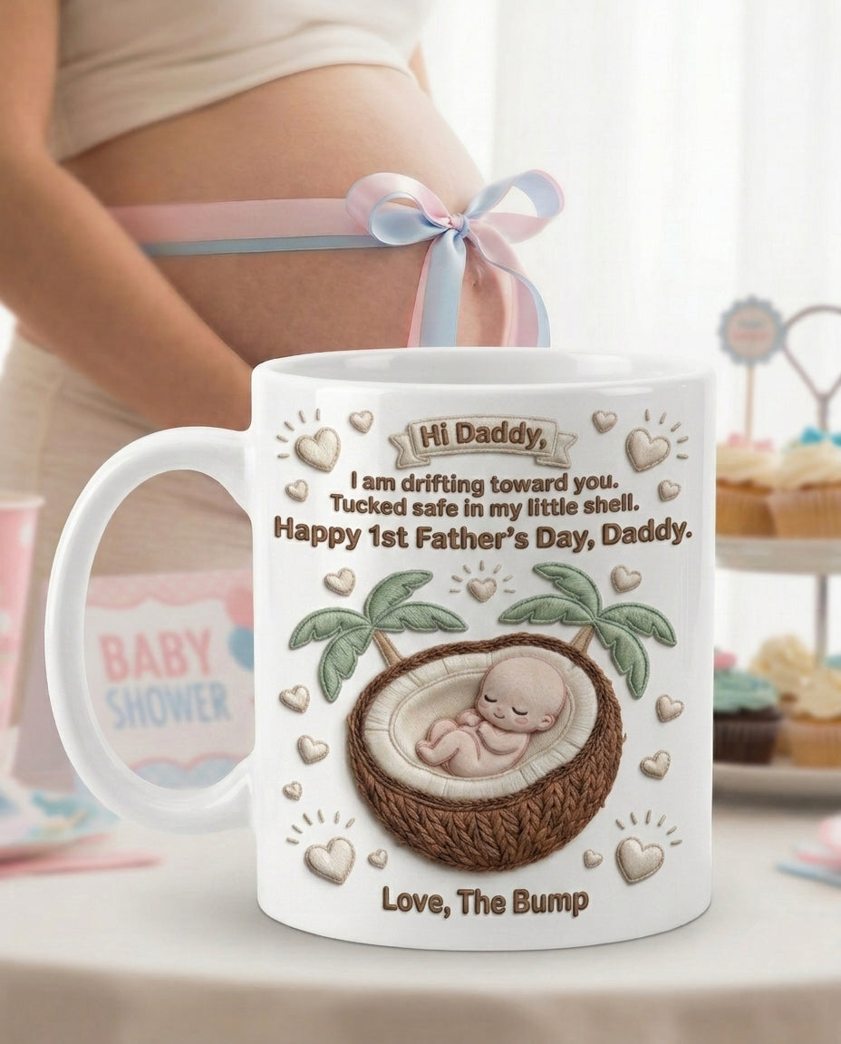 TotKind - Coconut Half Shell Cradle Bump - Mug - 12052026