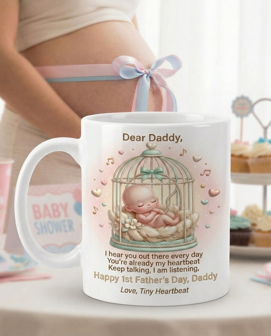 TotKind - Vintage Birdcage Swing Nest Bump H-07 heartbeat an - Mug - 15052026