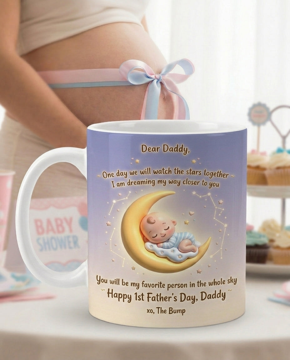 TotKind - Crescent Moon Cradle Stargazing Bump Mug - Mug - 19052026