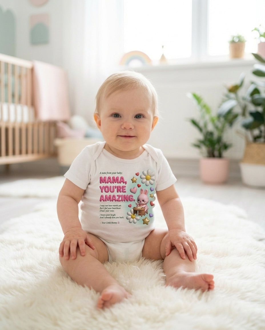 Bunny Amazing Mama Baby Onesie