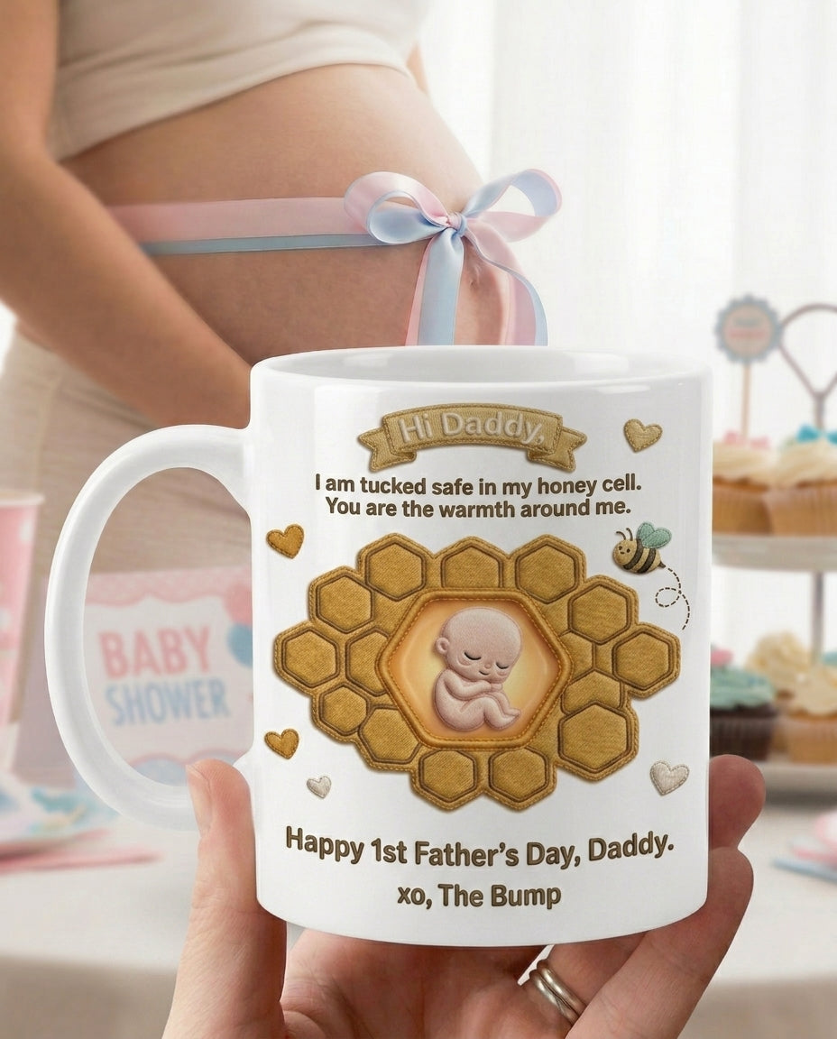TotKind - Honeycomb Cell Hexagon Cradle Bump - Mug - 12052026