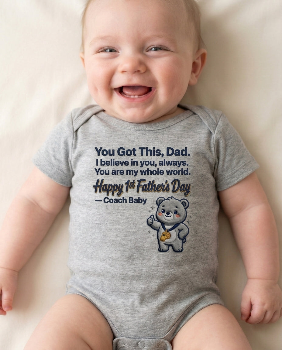 TotKind - You Got This Dad v2  Coach Baby Reddit Fusion - Baby Onesie - 09052026