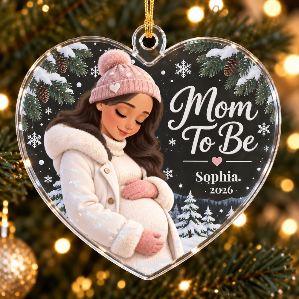 Mom-to-Be Heart Ornament