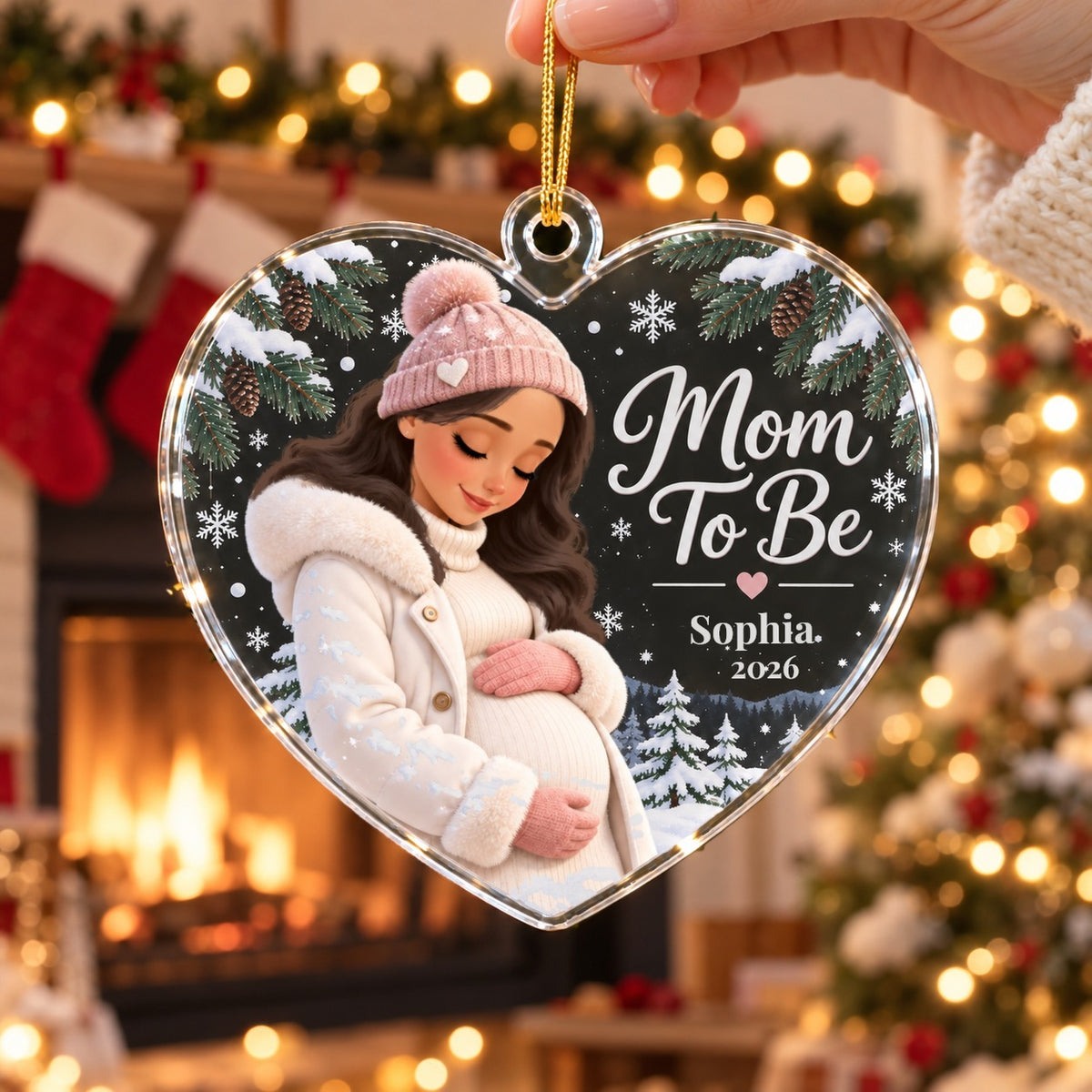 Mom-to-Be Heart Ornament