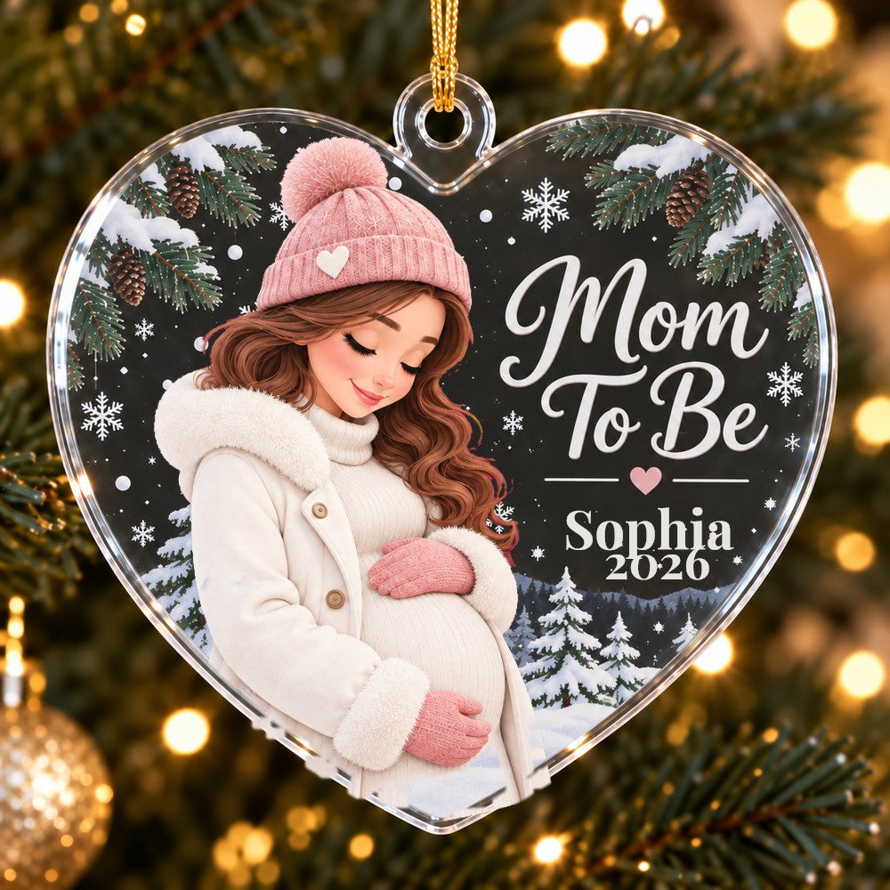 Mom-to-Be Heart Ornament