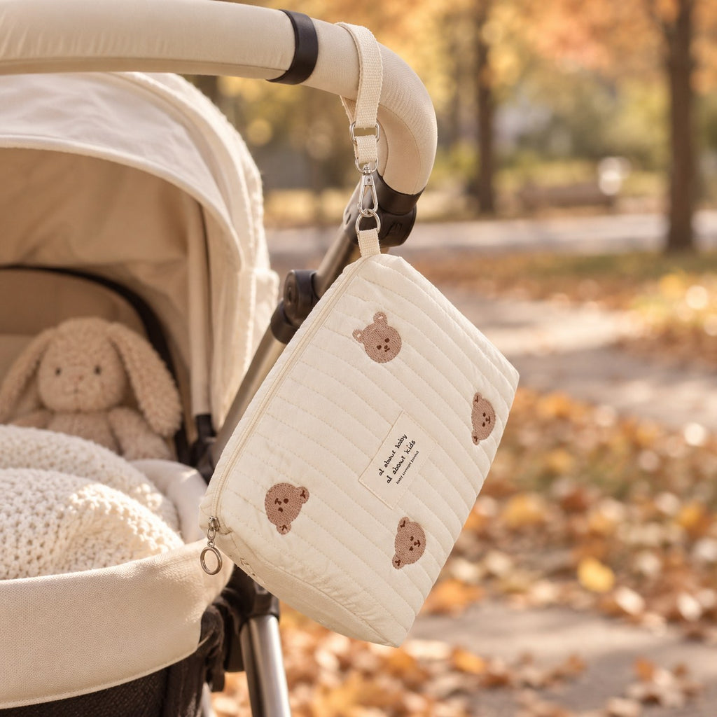 Mommy Hospital Bag Pouch — in use