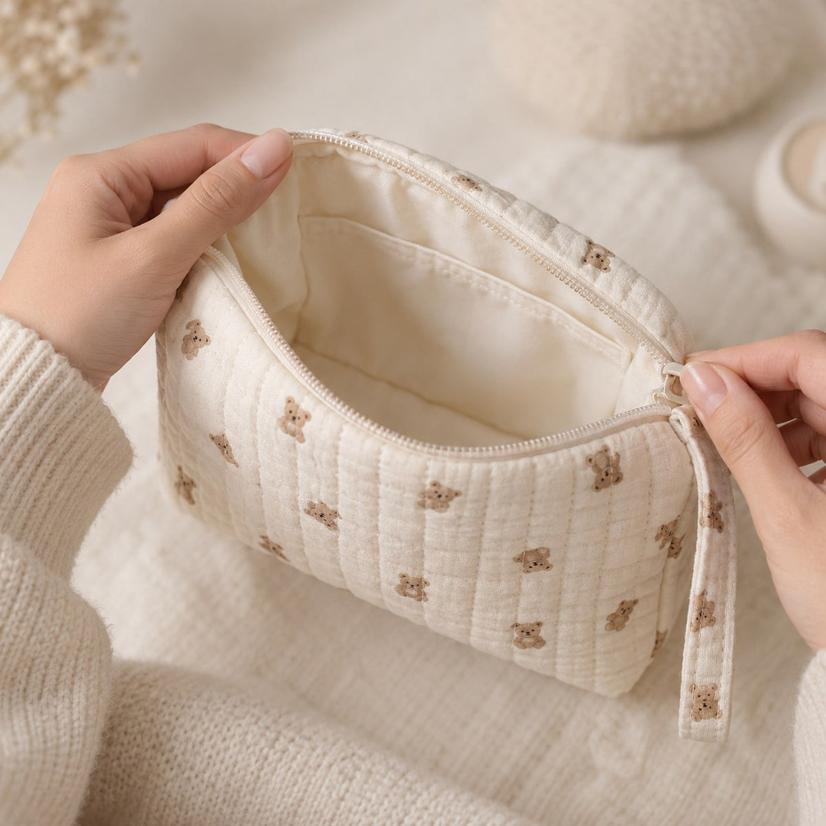 Mommy Hospital Bag Pouch — size in hand