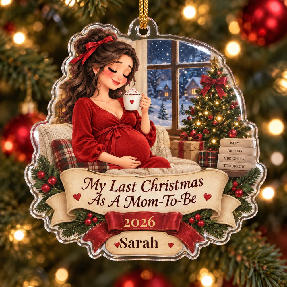 Last Christmas as Mom-to-Be Ornament