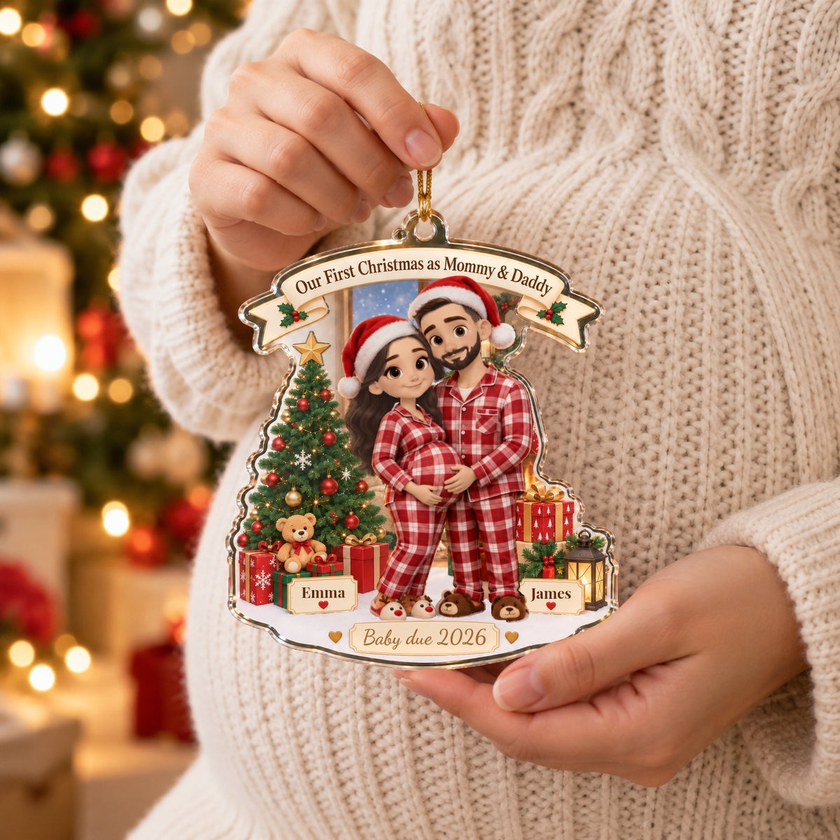 Mommy & Daddy Ornament