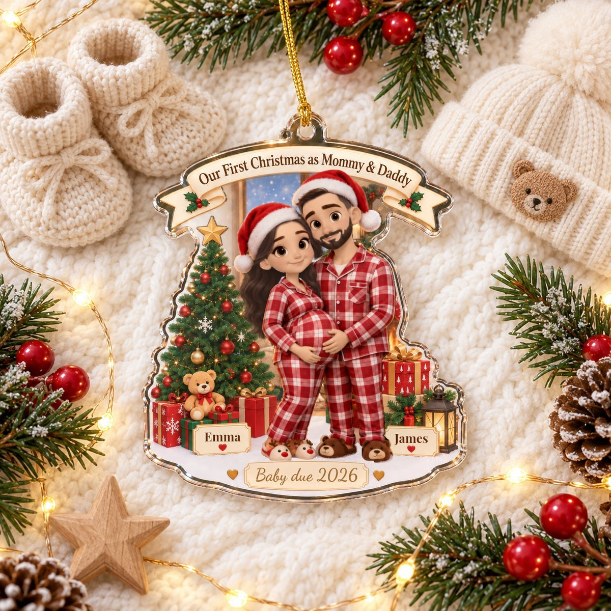 Mommy & Daddy Ornament