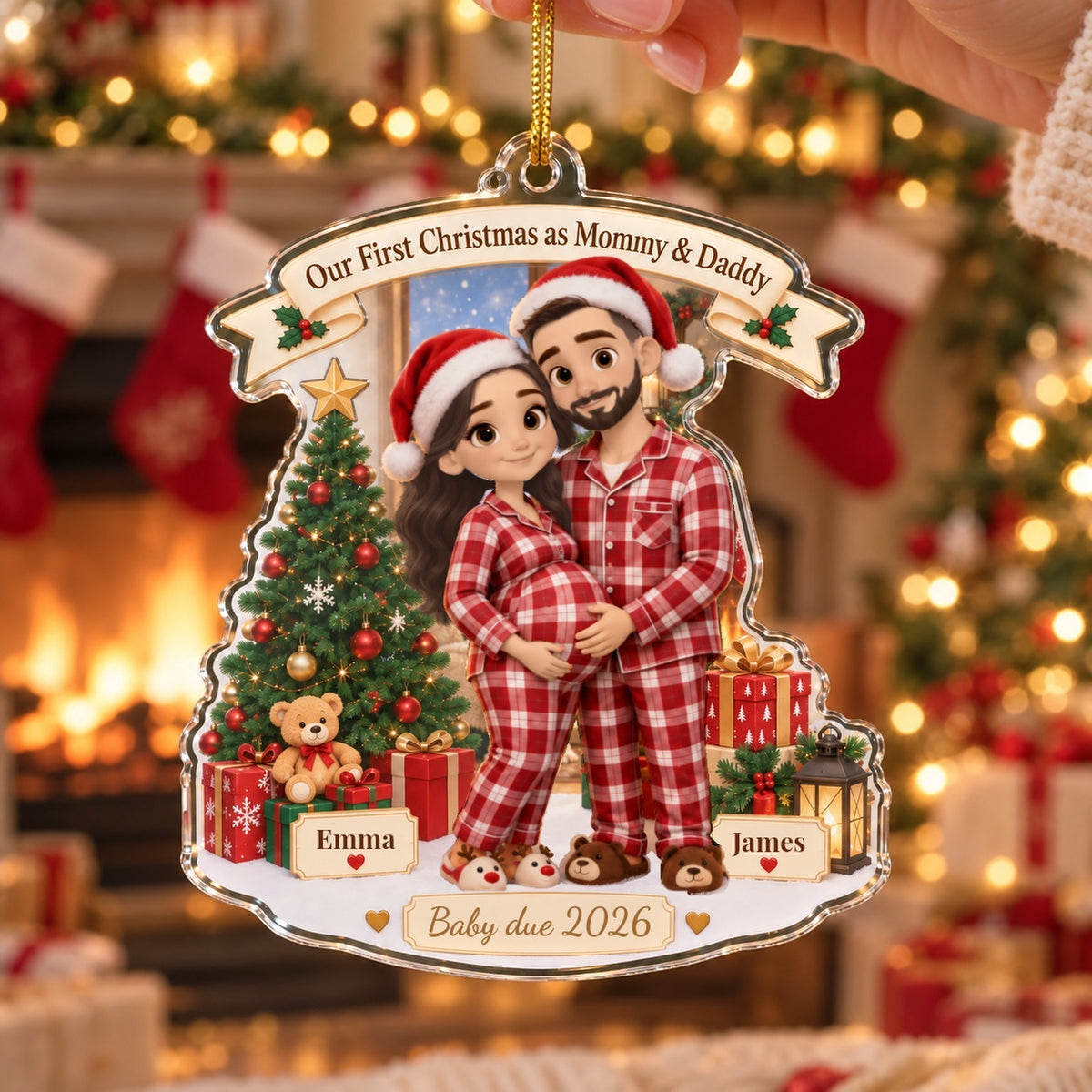 Mommy & Daddy Ornament