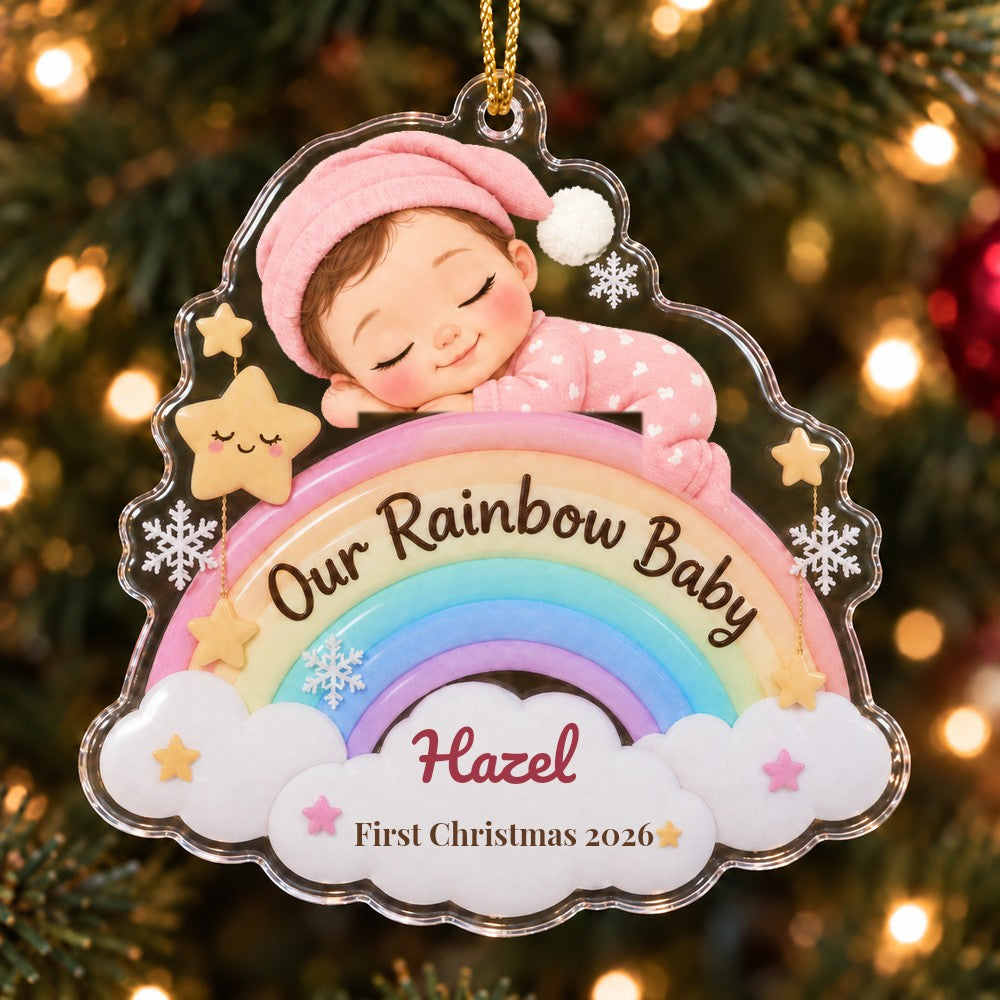 Rainbow Baby Ornament