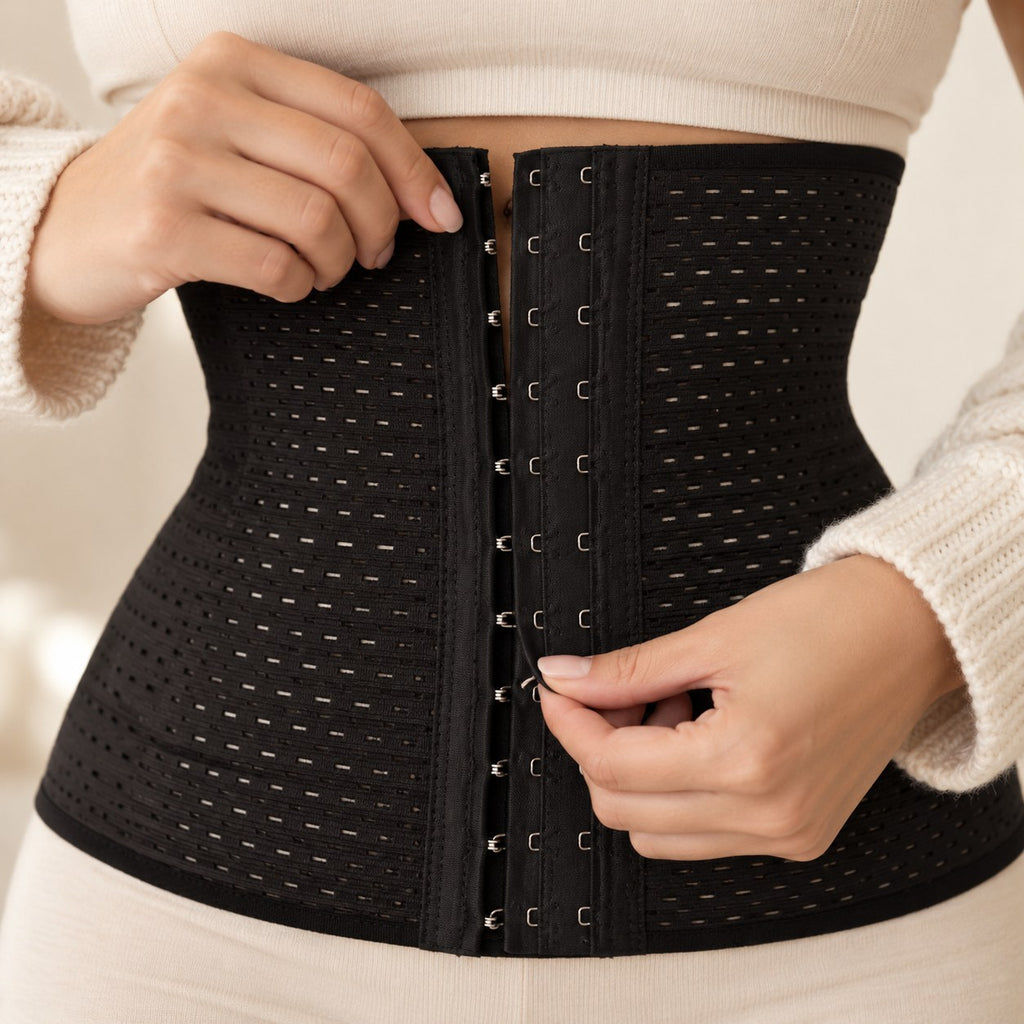Postpartum Belly Support Wrap — size in hand