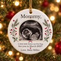Ultrasound Hello Ornament — personalized Christmas ornament