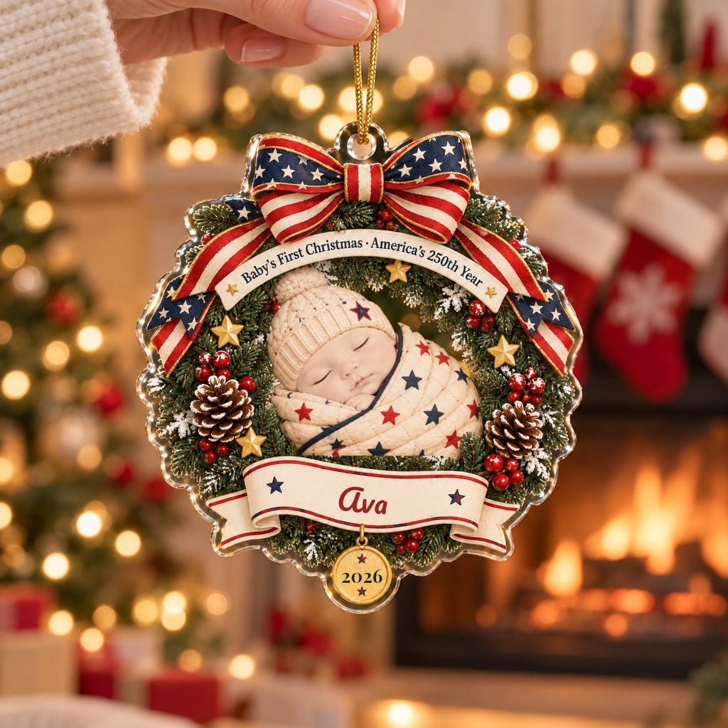 Wrapped in Love and Freedom Ornament